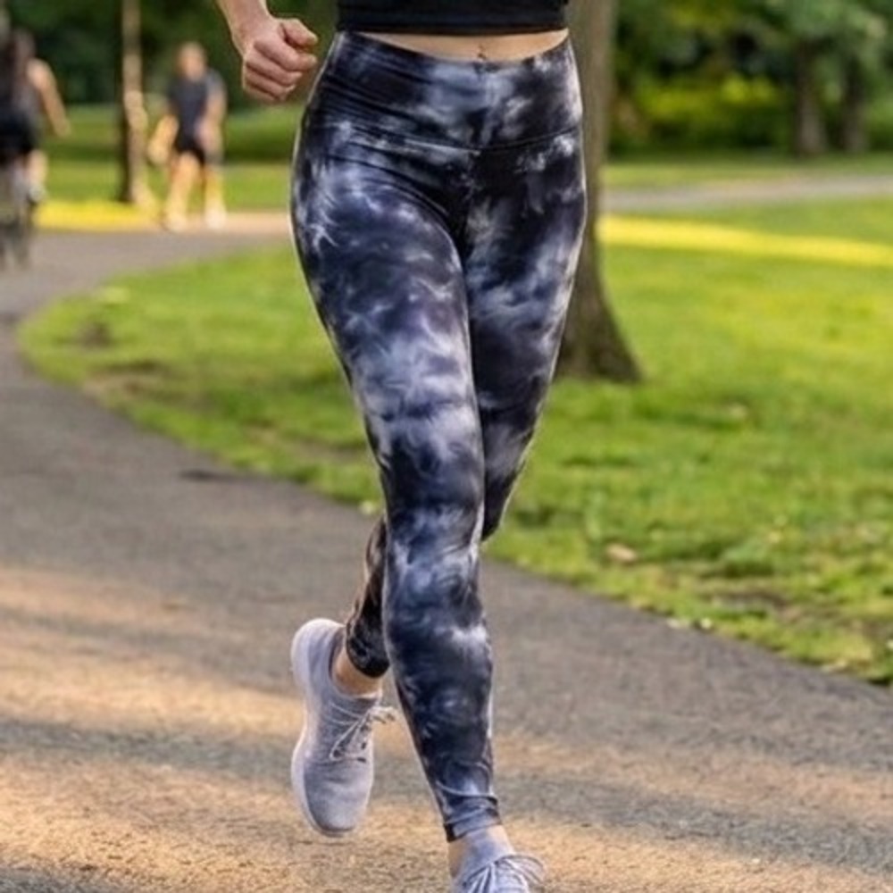 LA Society Mind Body Soul Tie Dye High Waisted Leggings Scrunch Back Womens M